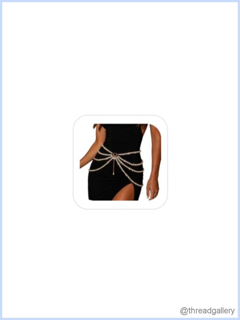 Pearl Waist Chain Belt Alloy Body Jewelry for Women